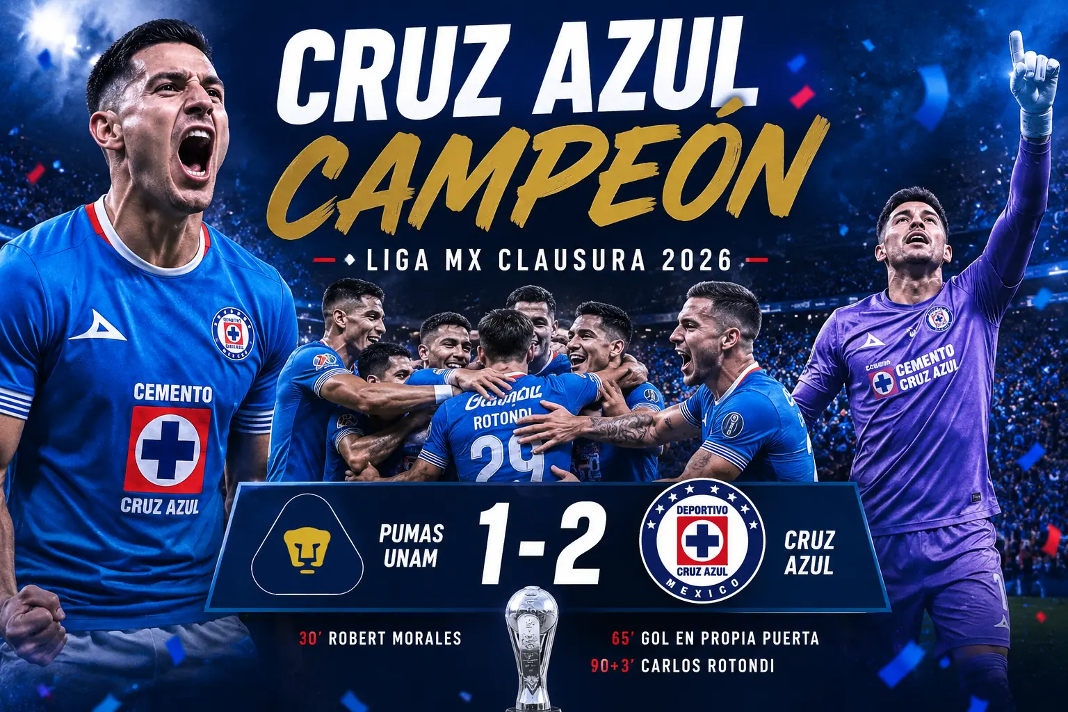 Cruz Azul vs Pumas Final Result: Cruz Azul Wins Liga MX Championship